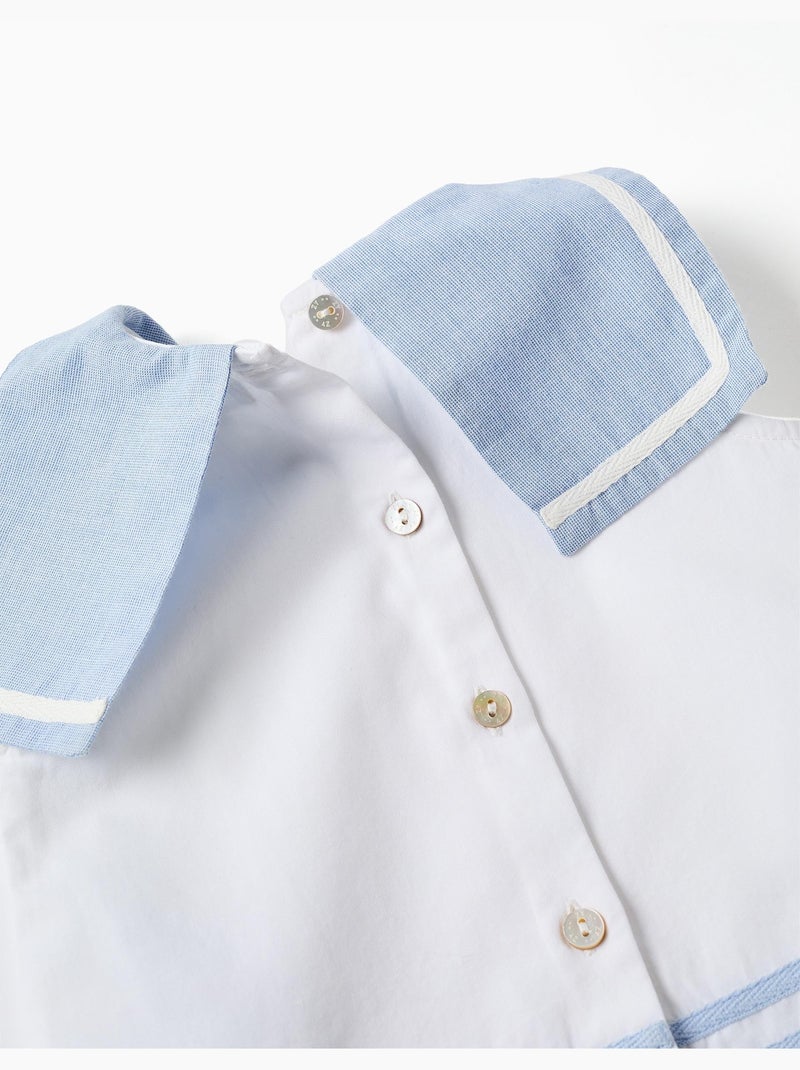 Blusa sin mangas + cubrepañal de algodón Azul claro - Kiabi