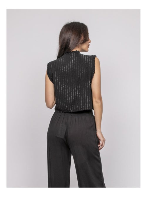 Blusa sin mangas fruncida OZAKIA - Kiabi