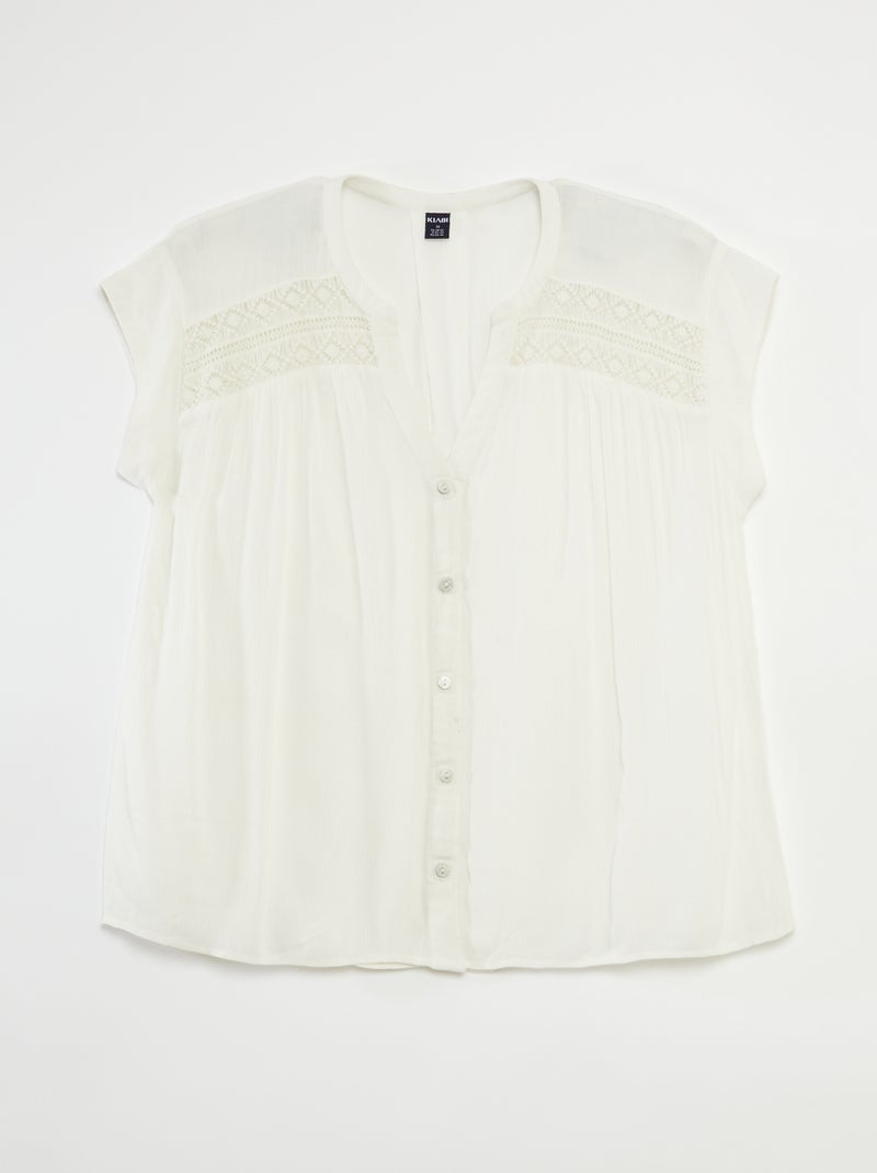 Blusa vaporosa - So Easy Blanco - Kiabi