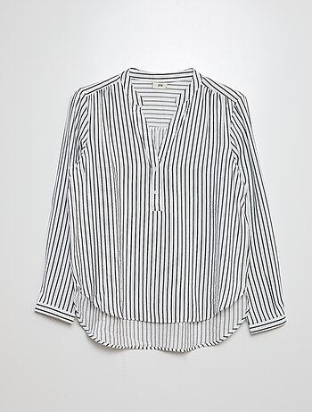 Blusa vaporosa a rayas