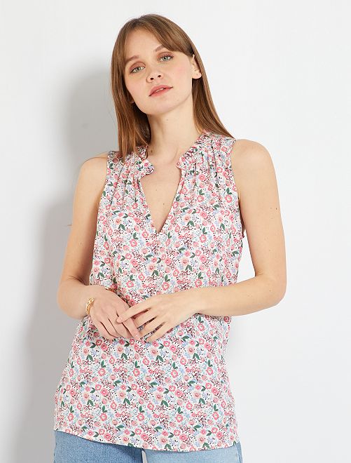 Blusa vaporosa - BLANCO - Kiabi - 12.00€