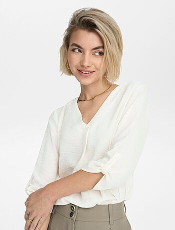 Blusa vaporosa con manga 3/4 'JDY'