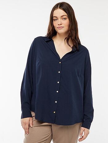 Blusa vaporosa de punto de crepé