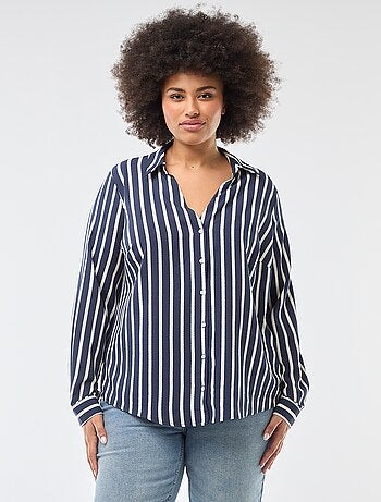 Blusa vaporosa de punto de crepé