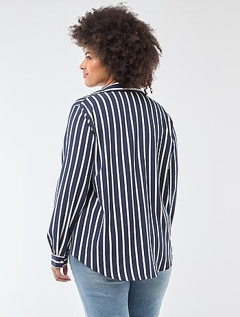 Blusa vaporosa de punto de crepé