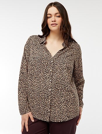 Blusa vaporosa de punto de crepé