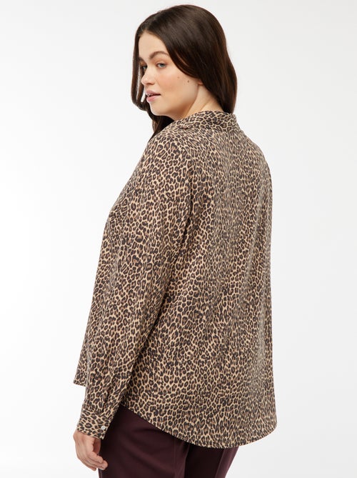 Blusa vaporosa de punto de crepé - Kiabi