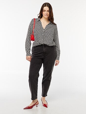 Blusa vaporosa de punto de crepé