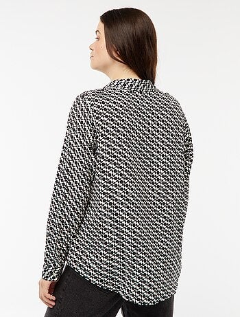 Blusa vaporosa de punto de crepé