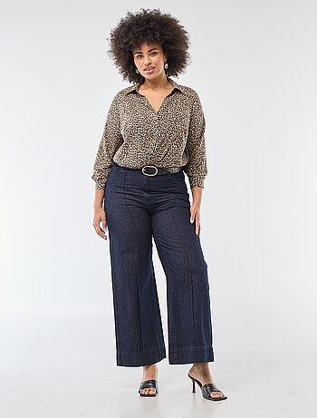 Blusa vaporosa de punto de crepé