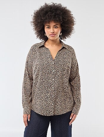 Blusa vaporosa de punto de crepé