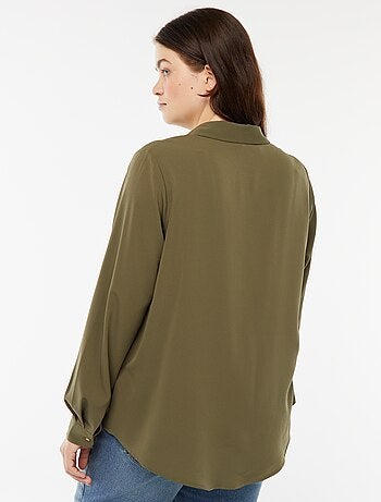 Blusa vaporosa de punto de crepé