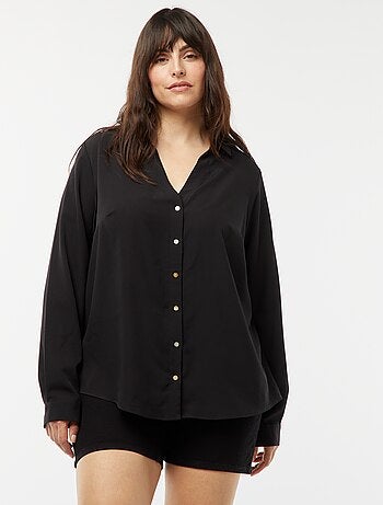 Blusa vaporosa de punto de crepé