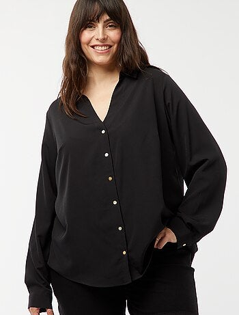 Blusa vaporosa de punto de crepé
