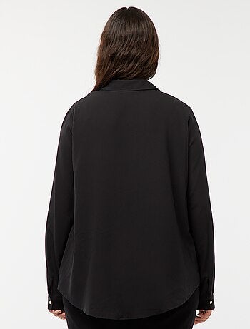 Blusa vaporosa de punto de crepé