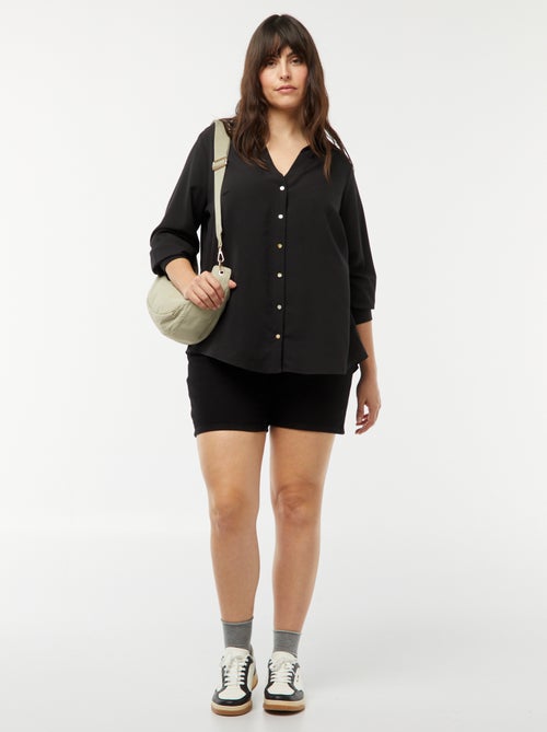 Blusa vaporosa de punto de crepé - Kiabi