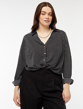 Blusa vaporosa de punto de crepé