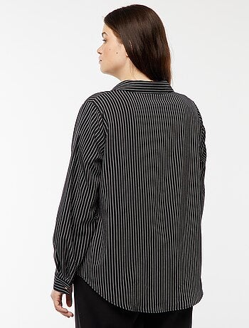Blusa vaporosa de punto de crepé