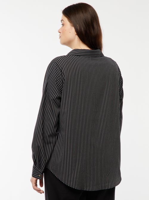 Blusa vaporosa de punto de crepé - Kiabi