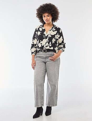 Blusa vaporosa de punto de crepé