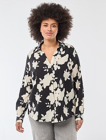 Blusa vaporosa de punto de crepé