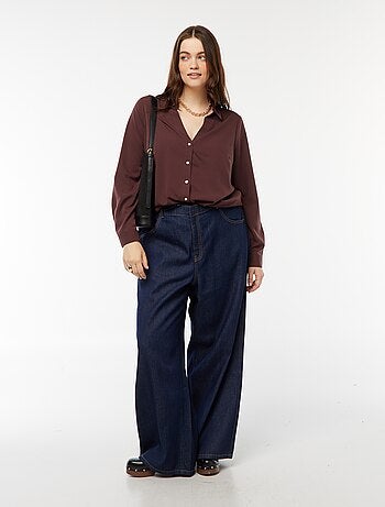 Blusa vaporosa de punto de crepé