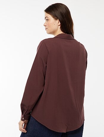 Blusa vaporosa de punto de crepé