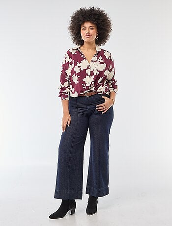 Blusa vaporosa de punto de crepé