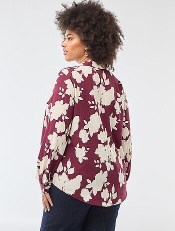 Blusa vaporosa de punto de crepé