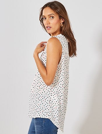 Blusa vaporosa estampada - Kiabi