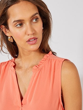 Blusa vaporosa estampada - Kiabi