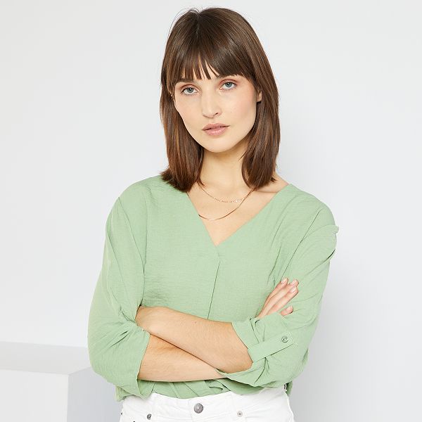 Blusa vaporosa 'JDY' Mujer talla 34 a 48 - Kiabi - 18,00€