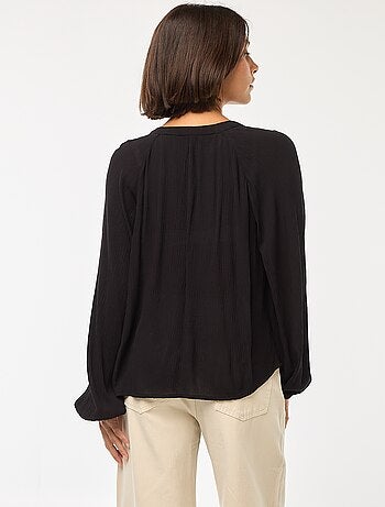 Blusa vaporosa lisa