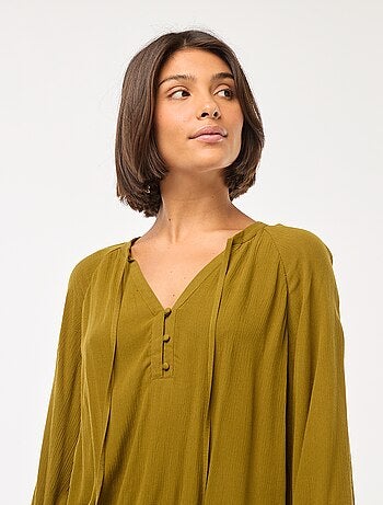 Blusa vaporosa lisa