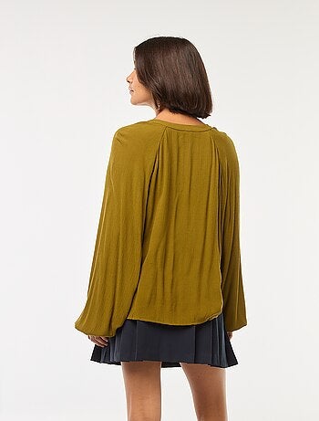 Blusa vaporosa lisa