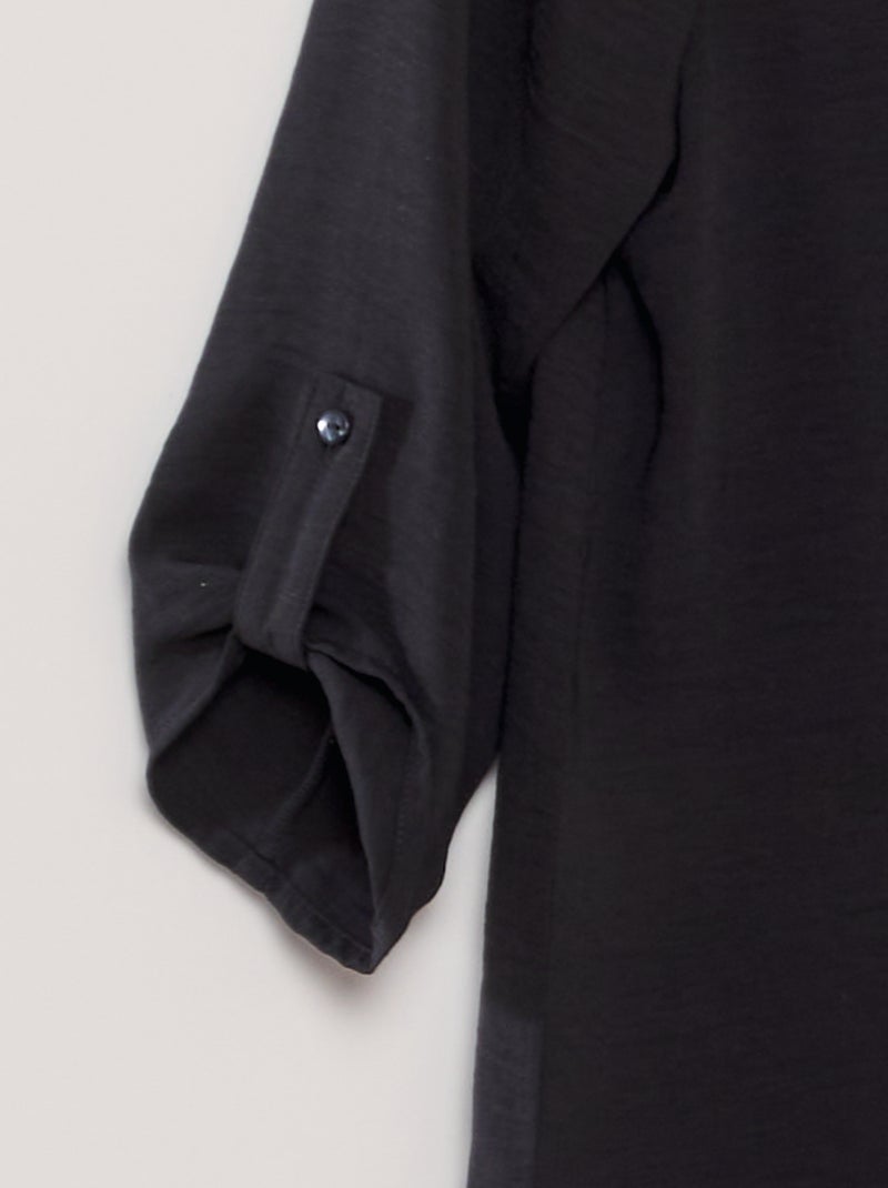 Blusa vaporosa manga 3/4 NEGRO - Kiabi