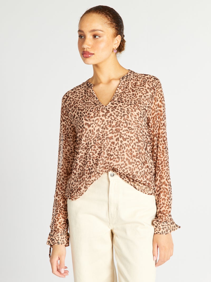 Blusa vaporosa NARANJA - Kiabi