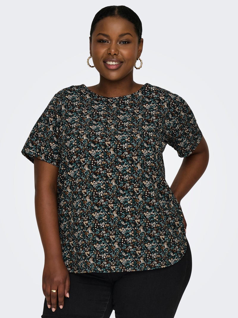 Blusa vaporosa 'Only Carmakoma' VERDE - Kiabi