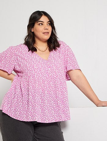 Rebajas blusas túnicas en tallas grandes de mujer baratas - moda tallas  grandes mujer | talla 4xl | Kiabi