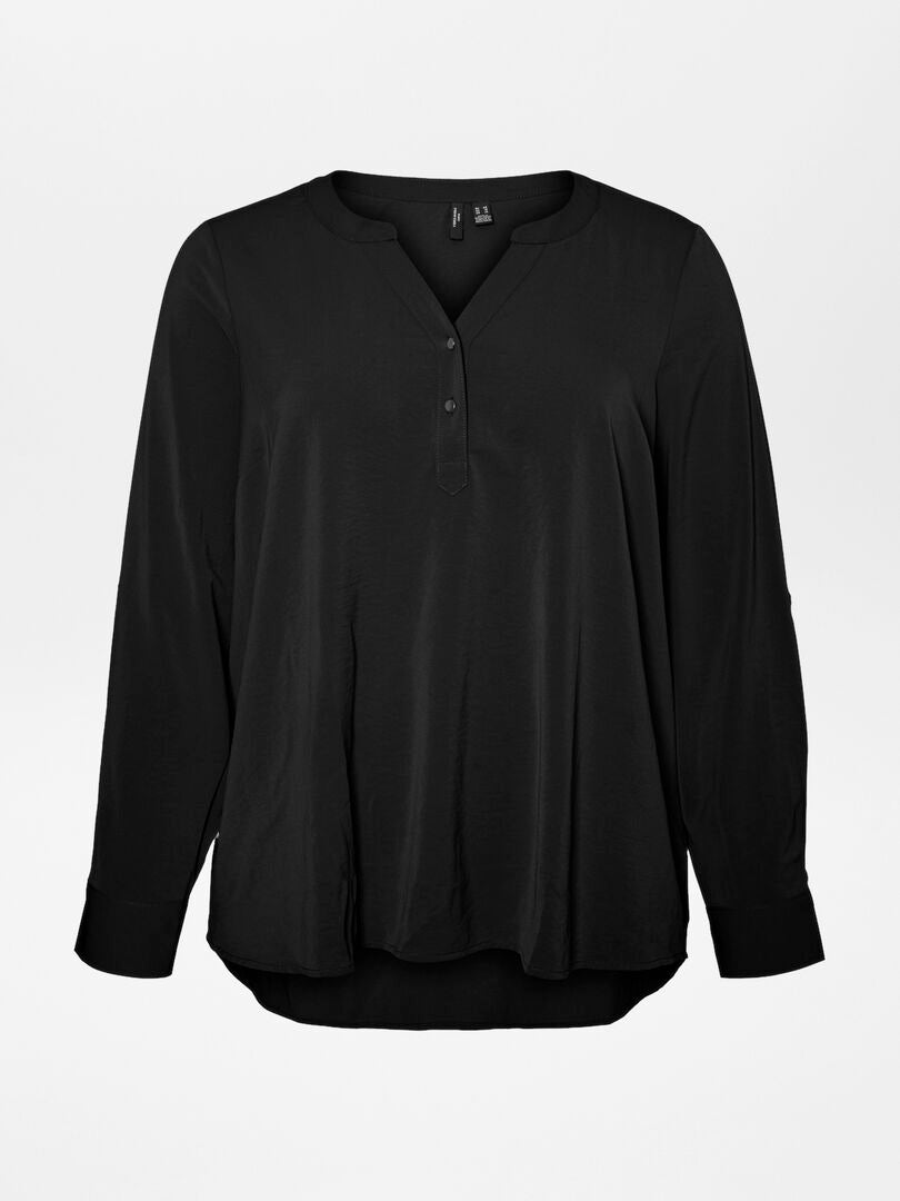 Blusa vaporosa 'Vero moda curve' NEGRO - Kiabi