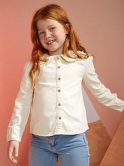 Iluminar exterior dominar Rebajas Blusas y camisas de niña - blanco - Kiabi
