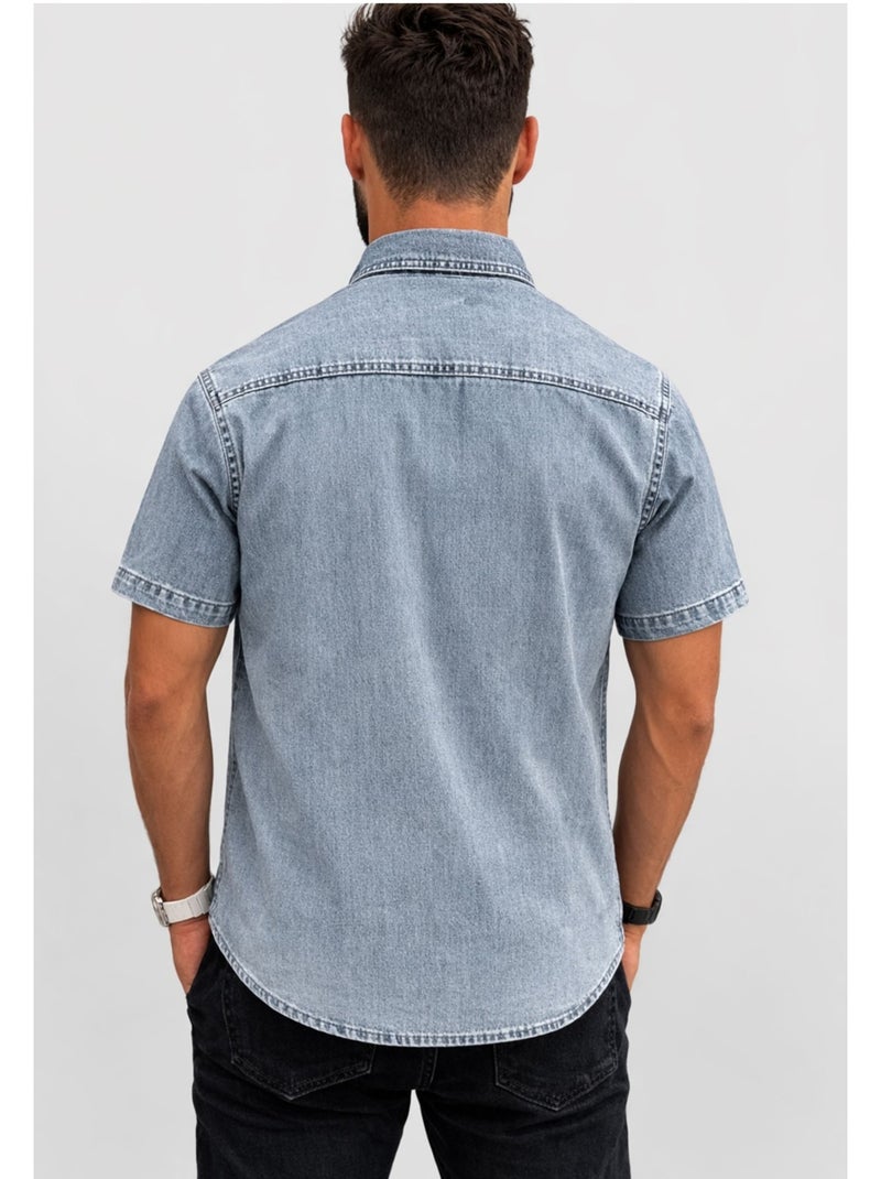 Blusa vaquera Kebello Azul cielo - Kiabi