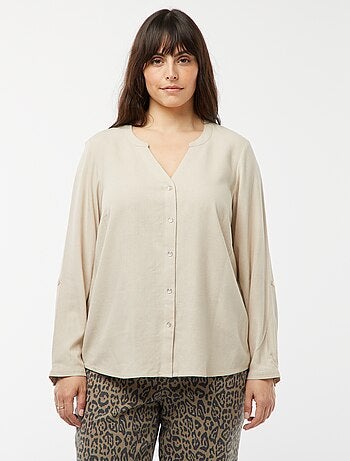 Blusa 'Veromoda' de mezcla de lino