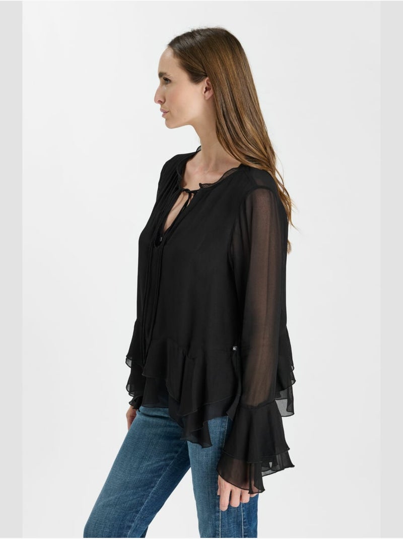 Blusa Vola «Le temps des cerises» Negro - Kiabi