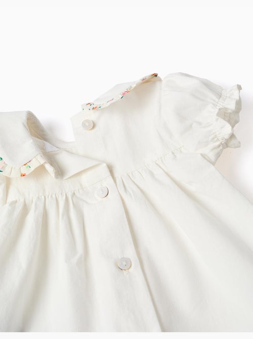 Blusa y cubrepañal de algodón con volantes - Kiabi Blusa y cubrepañal de algodón con volantes - Kiabi