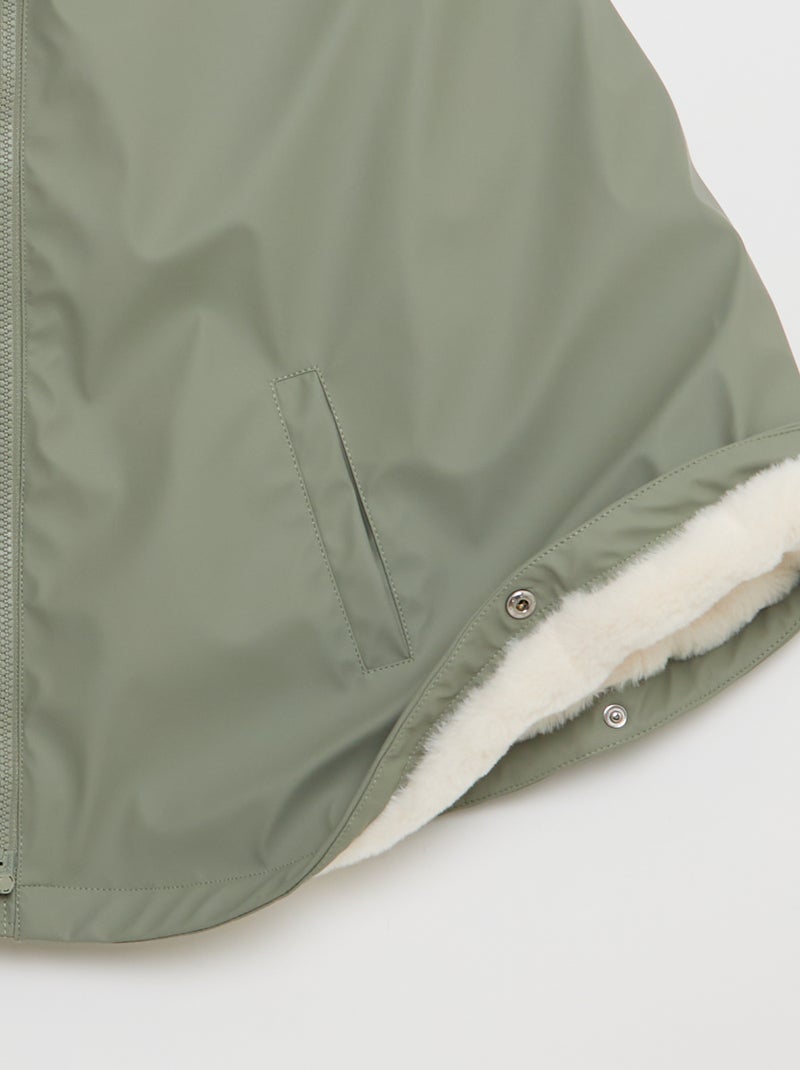 Blusón de lluvia tipo poncho - So Easy Verde - Kiabi