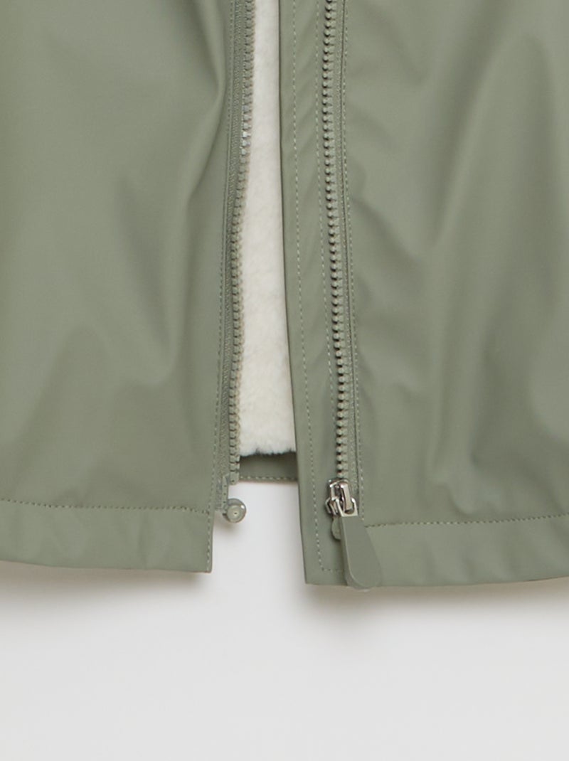 Blusón de lluvia tipo poncho - So Easy Verde - Kiabi