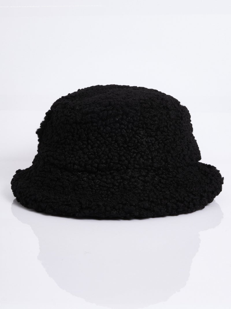 Bob de punto/acolchado con bucle reversible - AFIBEL Negro - Kiabi