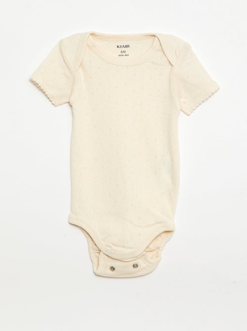 Bodie evolutivo de punto liso - Pack de 3 - Kiabi