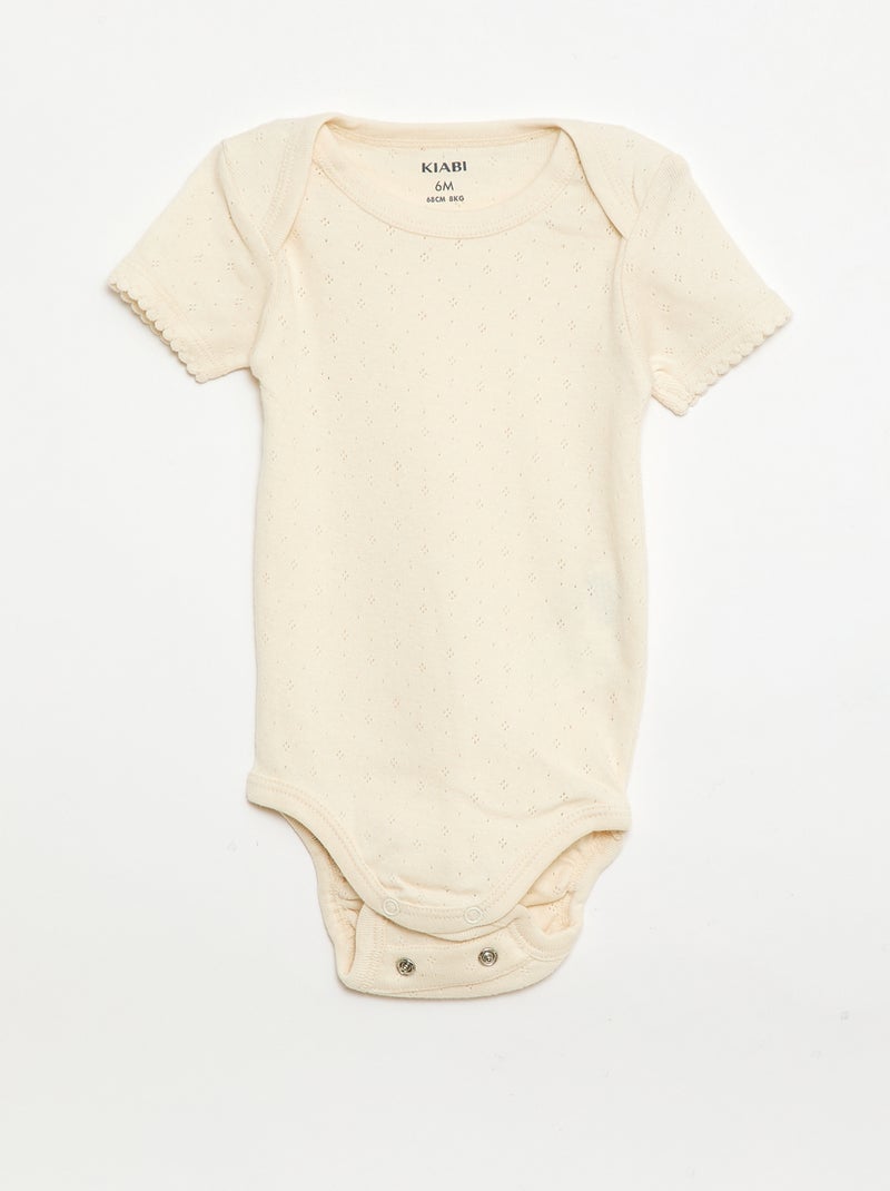 Bodie evolutivo de punto liso - Pack de 3 Beige - Kiabi